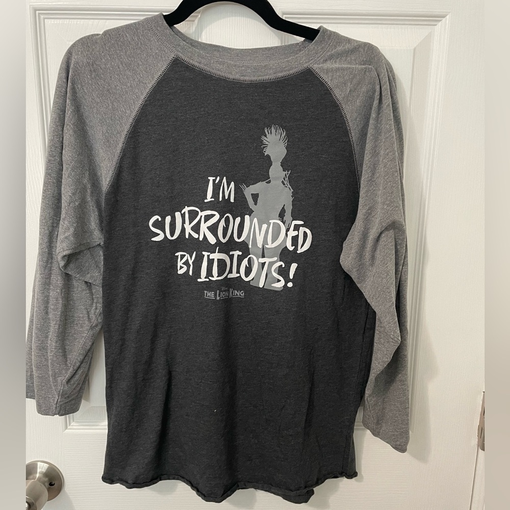 Lion King tee with 3/4 sleeves